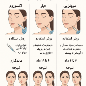 تفاوت اگزوزوم با فیلر و مزو
