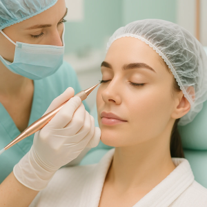 نتیجه کاشت ابرو به سبک Fast‑Track پریماه (قبل و بعد از عمل)